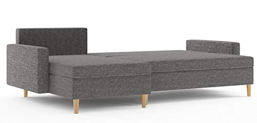 Ecksofa Sofini Etna mit Schlaffunktion, Eckcouch