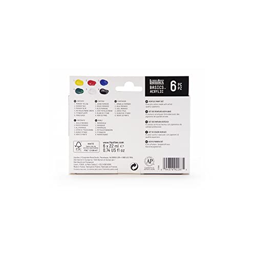 Acrylfarben Liquitex 3699394 Basics, Acrylfarbe, monopigmentiert