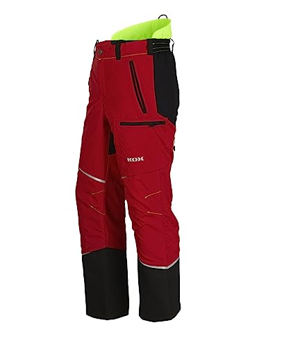 Schnittschutzhose KOX Mistral 3.0 Rot/Gelb Gr. 50