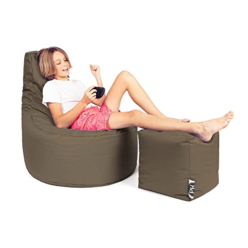 Gaming-Sitzsack PATCH HOME Gamer Sessel Sitzsack inkl. Würfel Bean