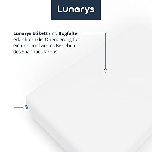 Spannbettlaken (180 x 200) Lunarys ® SleepRoyal Luxus