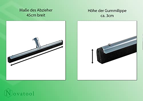 Fensterwischer Novatool Wasserschieber Bodenabzieher 45 cm