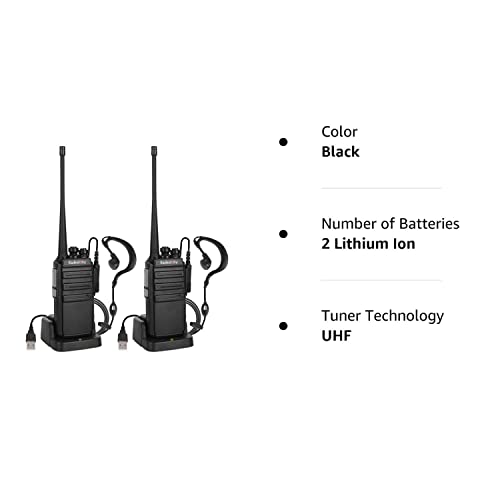 Funkgeräte Radioddity GA-2S Walke Talkie Set 4KM Reichweite