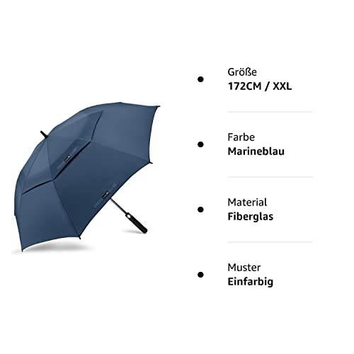 Golfschirm ZOMAKE Regenschirm Sturmfest Groß,XXL Golf Umbrella