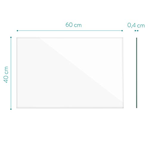 Whiteboard Navaris Magnettafel Magnetboard, Glas, 60×40 cm