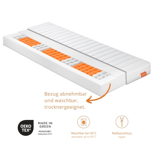 Rollmatratze 90 x 200 sleepling 190134 Federkernmatratze Basic 60