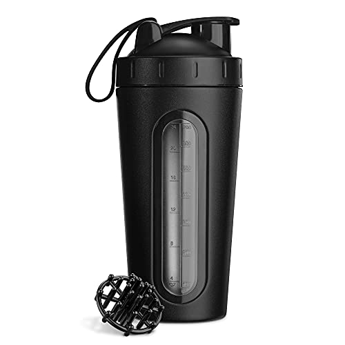 Eiweiß-Shaker Navaris Protein Shaker Flasche aus Edelstahl 750ml