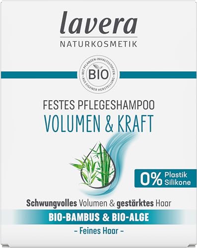Festes Shampoo lavera Festes Pflegeshampoo Volumen & Kraft