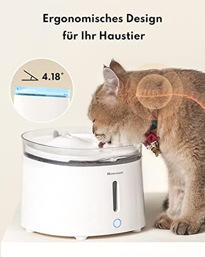 Katzenbrunnen HomeRunPet, 2L, ultraleise Trinkbrunnen für Katze