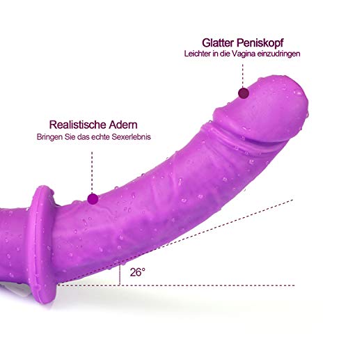 Strapon BDSMAGE Lesben Doppeldildo mit Leder Gurte Penis Hose,Strap