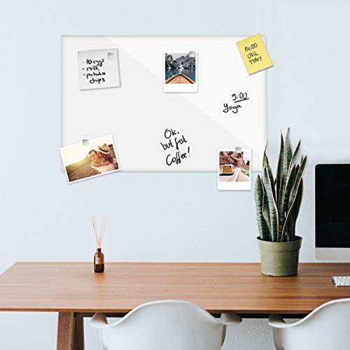 Whiteboard Navaris Magnettafel Magnetboard, Glas, 60×40 cm