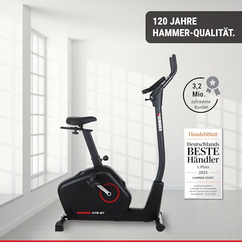 Indoor Bike HAMMER 4862 Ergometer Cardio XT6 BT, leise