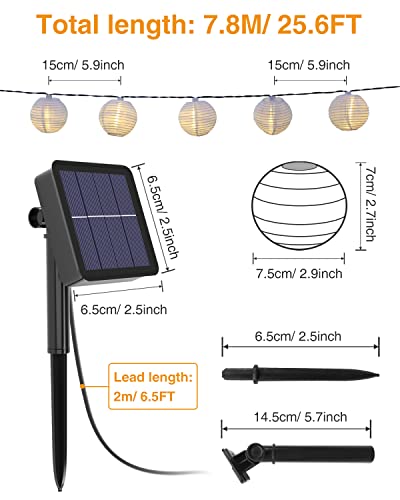 Solar-Lichterkette (außen) litogo Solar Lichterkette Aussen, 7.8M