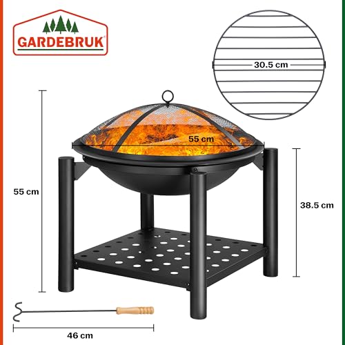 Feuerschalen Deuba GARDEBRUK® Feuersschale mit Funkenschutz