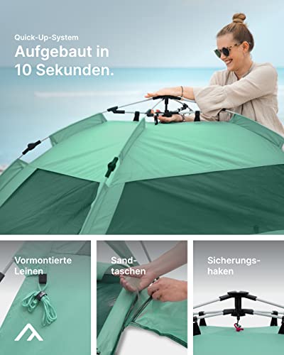 Qeedo-Zelt qeedo Quick Palm Strandmuschel mit UV-Schutz (UV80)