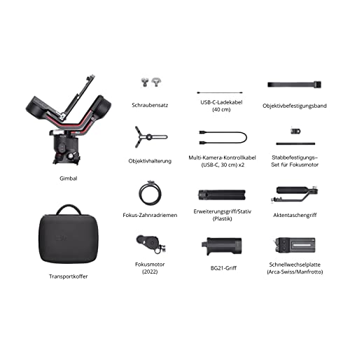 Gimbal (DSLR) DJI RS 3 Combo, 3-Achsen Gimbal-Stabilisator