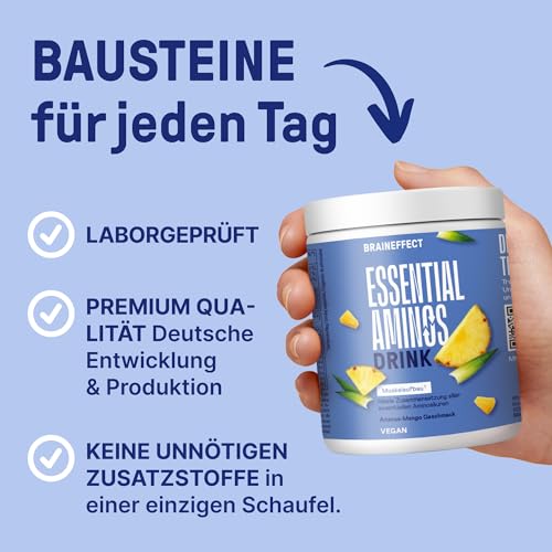 EAA-Pulver BrainEffect EAAs & BCAAs, Alle 11 Aminosäuren