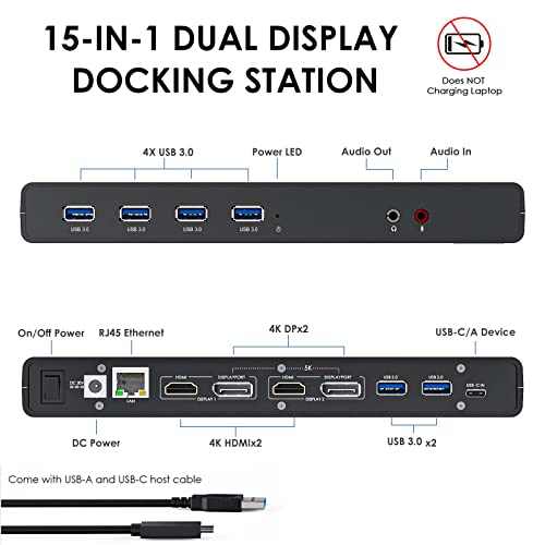 Thunderbolt-3-Dock WAVLINK USB 3.0 Universal-Laptop-Dockingstation