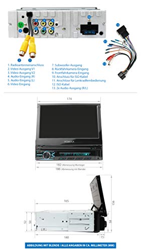 Autoradio mit ausfahrbarem Display XOMAX XM-V746 Autoradio