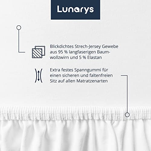 Spannbettlaken (180 x 200) Lunarys ® SleepRoyal Luxus