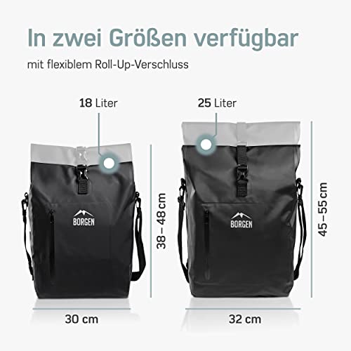 Fahrradtaschen Borgen 3in1 Fahrradtasche für Gepäckträger