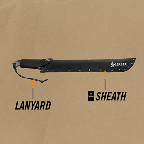 Machete Gerber mit Nylon-Scheide, Klingenlänge: 45 cm