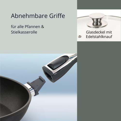 Bratpfanne mit abnehmbarem Griff Genius Cerafit Plasma