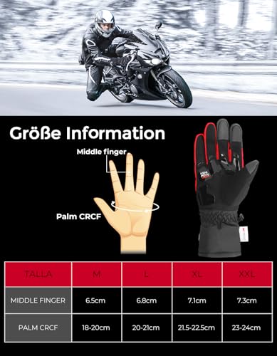 Motorradhandschuhe ISSYZONE Winter, Motorrad Handschuhe