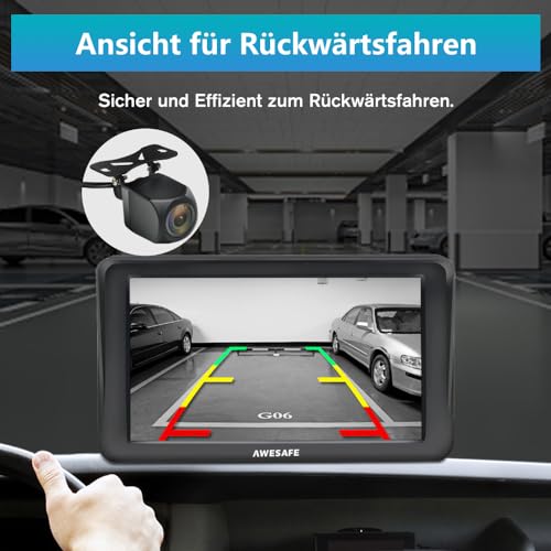 Navi mit Rückfahrkamera AWESAFE Bluetooth Navigationsgerät