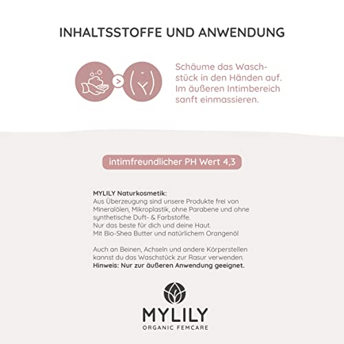 Intimwaschlotion MYLILY 2 in 1 Waschstück | Intimpflege Damen