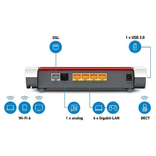 Router AVM FRITZ!Box 7530 AX WI-FI 6 (DSL/VDSL,1.800 MBit/s