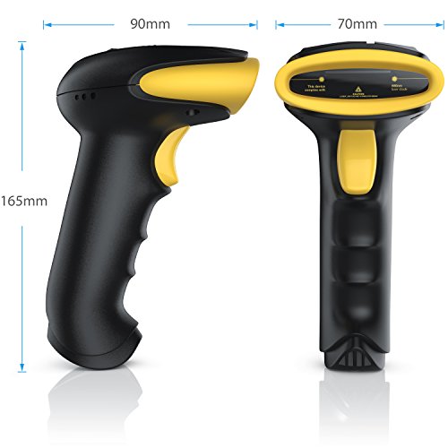 2D-Barcode-Scanner CSL-Computer, 2.4GHz Laser Barcode Scanner