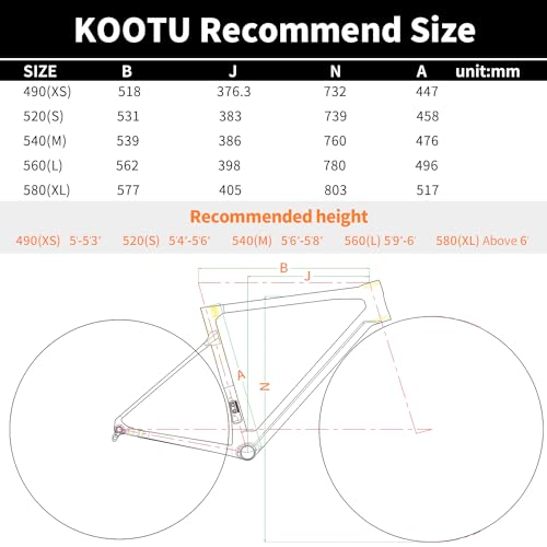 Carbon-Rennrad KOOTU Carbon Rennrad, Falcon9.0 700C Ultraleicht