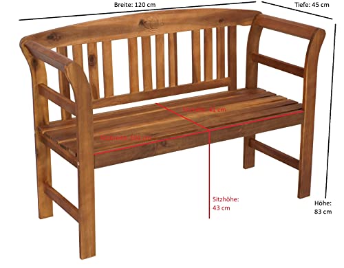 Gartenbank (Holz) DEGAMO Landhausbank Rosario, Akazienholz