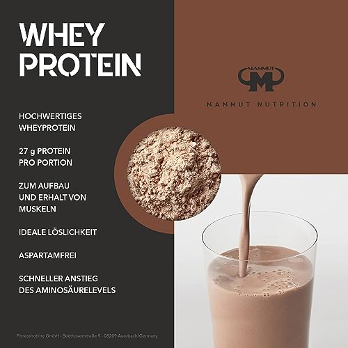 Whey-Protein Mammut Nutrition Whey Protein, Chocolate, Molke