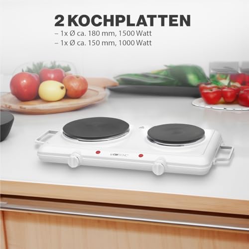 Doppelkochplatte Clatronic ® für Camping, Küche oder Büro