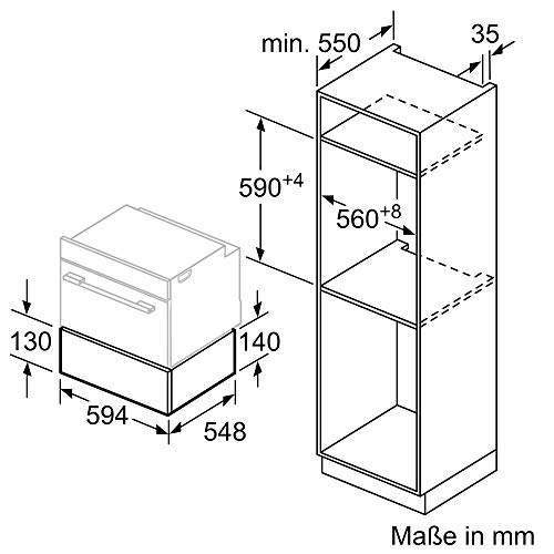 Wärmeschublade Bosch Hausgeräte Bosch BIC630NS1 Serie 8 , 14 x 60