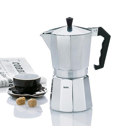 Espressokocher kela 10590, für 3 Tassen, Aluminium, Italia