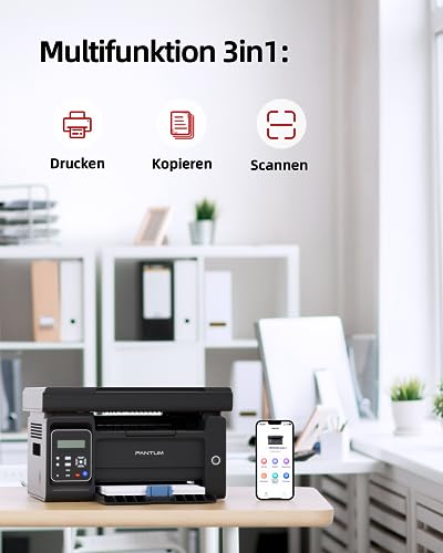 Laserdrucker-WLAN PANTUM M6500NW Multifunktions-Laserdrucker