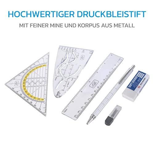 Zirkel Facile Scriptum Hochwertiges Set, 13-teilig