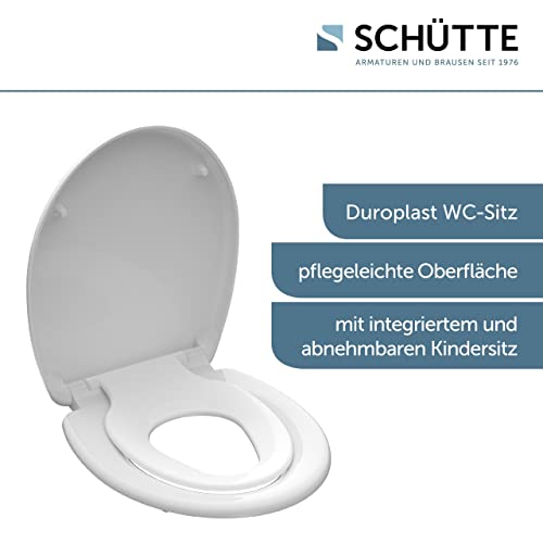 Familien-WC-Sitz Schütte SCHÜTTE WC Sitz FAMILY WHITE Duroplast