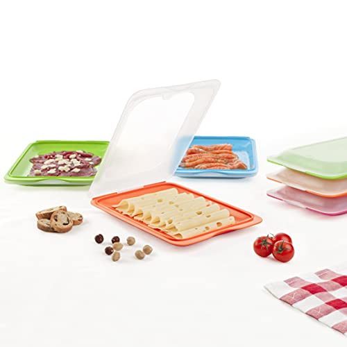 Aufschnittbox TATAY Set mit 4 Fresh, BPA frei, Mehrweg, Stackables