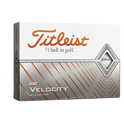 Golfball Titleist Unisex Velocity , Weiß, Einheitsgröße