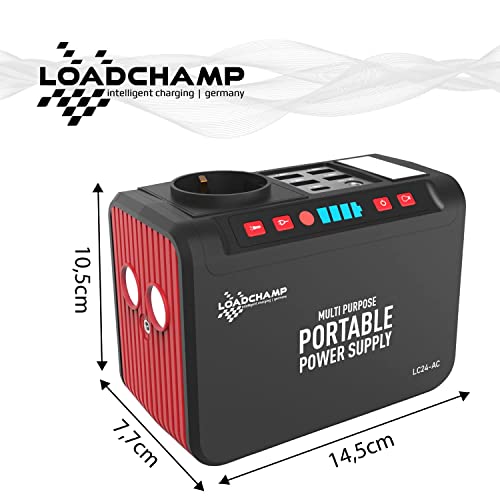 Powerbank mit Steckdose LOADCHAMP intelligent charging germany