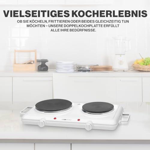 Doppelkochplatte Clatronic ® für Camping, Küche oder Büro