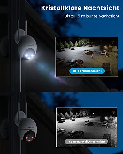 IP-Webcam ieGeek 2K Überwachungskamera Aussen WLAN, PTZ