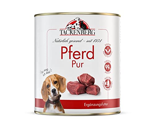 Hundefutter-Pferd Tackenberg Pferd Pur Nassfutter Dose