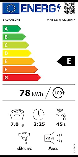 Toplader-Waschmaschine Bauknecht WMT Style 722 ZEN N, 7 kg