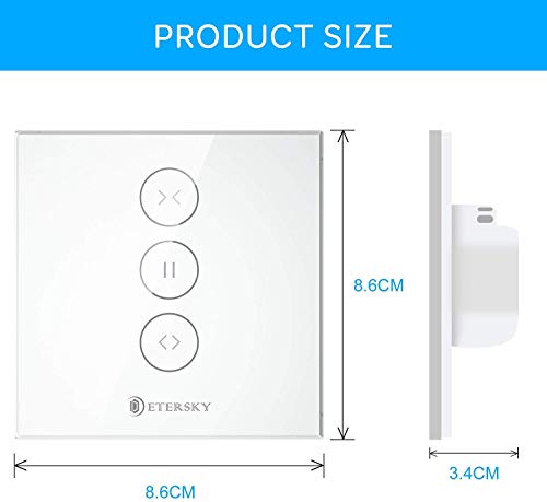 Rolladensteuerung WLAN ETERSKY [Schaltbares LED] Alexa Rolladen