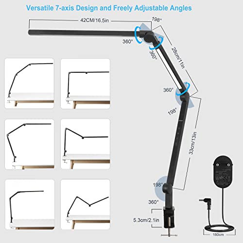 Schreibtischlampe EYOCEAN LED Schwenkarm Architektenlampe